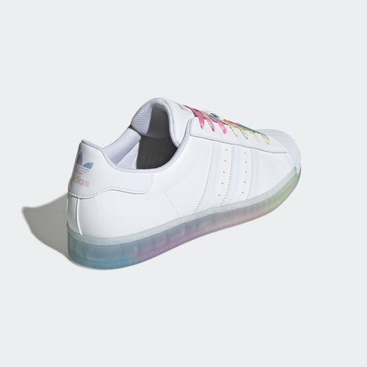 Adidas/阿迪达斯三叶草新款板鞋男女鞋彩虹水晶底贝壳鞋运动休闲鞋GW9682 商品图4