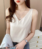 【时尚性感V领！夏季V领吊带背心】性感修身凸显气质亲肤舒适面料，女V领外穿西装内搭真丝绸缎面修身打底衫粉丝专属 商品缩略图0