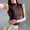 【修身性感❗️新圆领螺纹打底衫女无袖背心吊带】触感舒适柔软细腻绵柔纤维软黄金手感滑糯柔软，遮副乳外穿内搭上衣粉丝专属 商品缩略图5