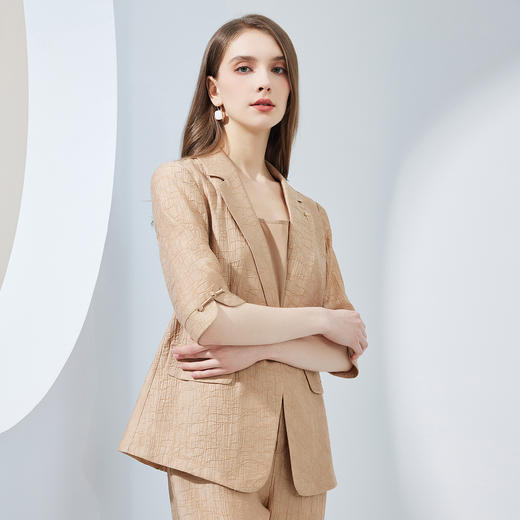 NF110斯尔丽瑟俪2023夏季新款小西服九分裤显瘦女式套装 商品图2