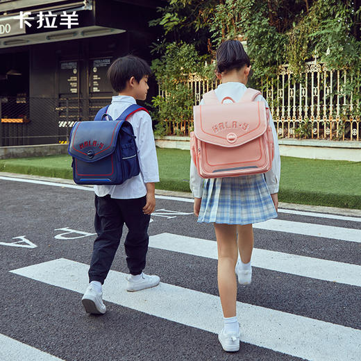 卡拉羊儿童减负减压书包小学生1-3-6年级初高中生双肩包 商品图2
