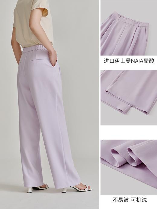 大长腿裤5.0 褶裥直筒阔腿裤（三色）FB4377236 商品图6