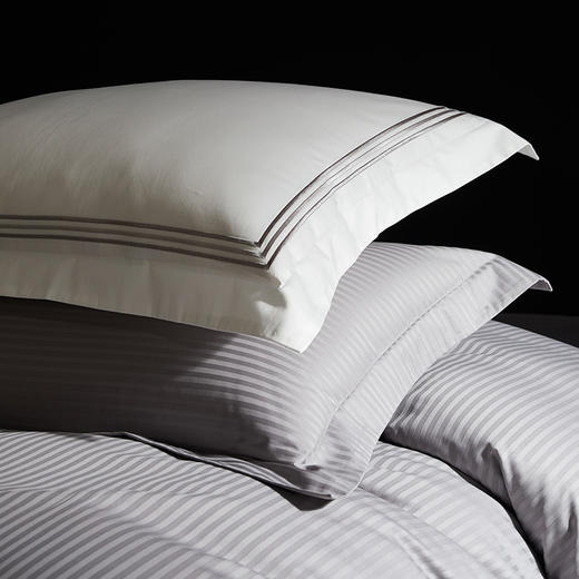 佳丽斯100S贡缎床上四件套轻奢高级感纯棉全棉被套长绒棉床笠光影空间 商品图1