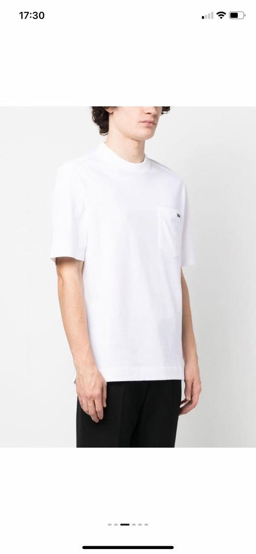 杰尼亚半袖。白色。黑色。自己备注号码颜色 商品图2