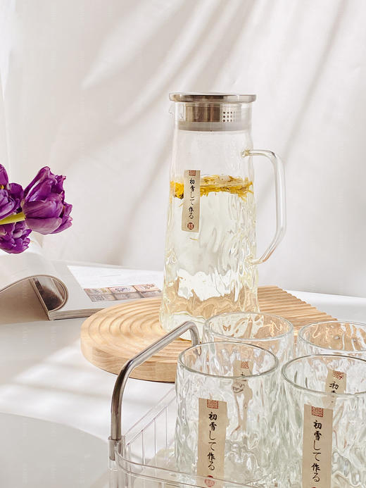 【应季好物】轻奢高硼硅冷水耐冷耐初雪 1壶+6杯套装  透明色 商品图3