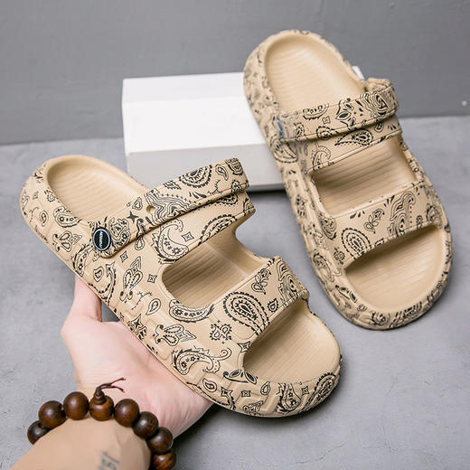 拖鞋男夏季休闲百搭桔价室内浴室洗澡防水防滑外穿沙滩防臭一字拖 商品图6