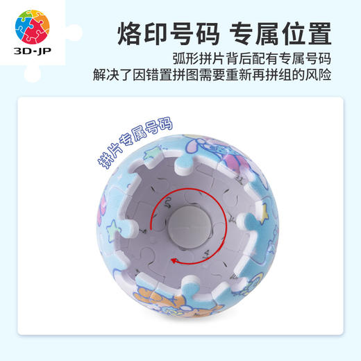 【折扣商品 不退不换】24片 钥匙扣拼图 A3749 流氓兔系列-晚安陪伴 商品图2