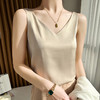 【内搭外穿小能手！夏装气质吊带背心】顺滑面料柔软舒适增添一丝性感，优雅真丝内搭短上衣女冰激凌色丝绸缎面外穿美背粉丝专属 商品缩略图9