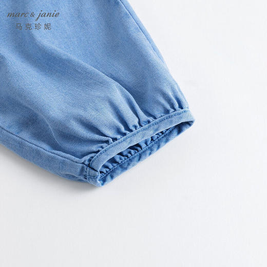 马克珍妮夏装新款 女童束脚薄款牛仔防蚊裤 儿童裤子231809 商品图3