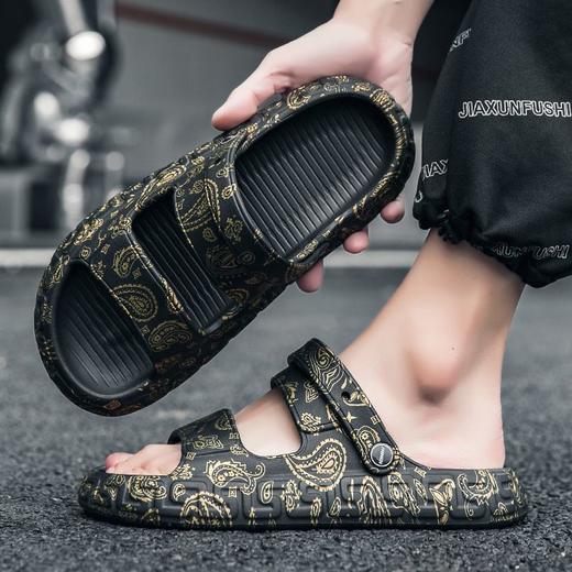 拖鞋男夏季休闲百搭桔价室内浴室洗澡防水防滑外穿沙滩防臭一字拖 商品图4