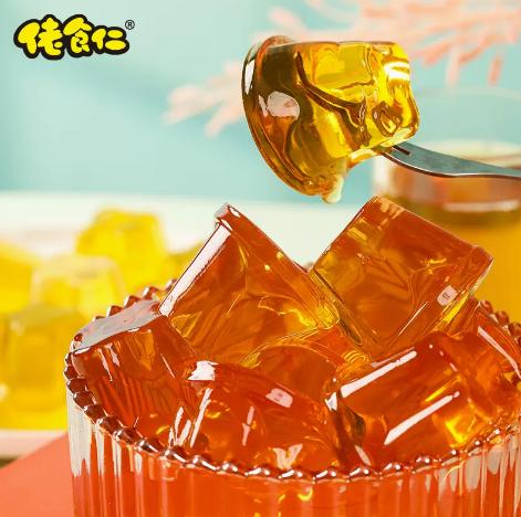 佬食仁三口味茶味果冻布丁整箱冰红绿茶金银花0脂肪夏日清凉零食 商品图3