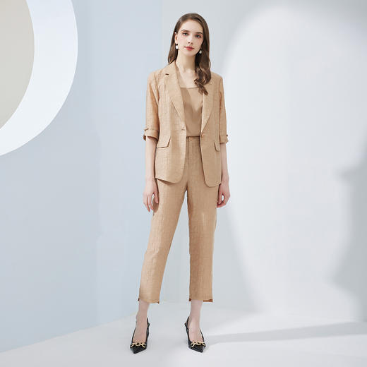 NF110斯尔丽瑟俪2023夏季新款小西服九分裤显瘦女式套装 商品图3