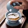 【日用百货】-陶瓷焗钉三才盖碗高档小茶碗 商品缩略图2