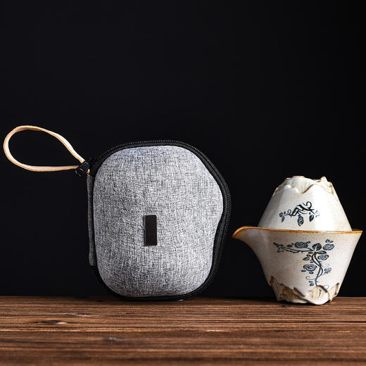 【日用百货】-草木灰日式复古便携式旅行茶具小套装 商品图3