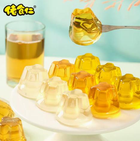 佬食仁三口味茶味果冻布丁整箱冰红绿茶金银花0脂肪夏日清凉零食 商品图2