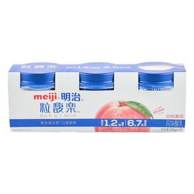 明治粒馥楽风味酸乳（白桃果肉）100g*3/组