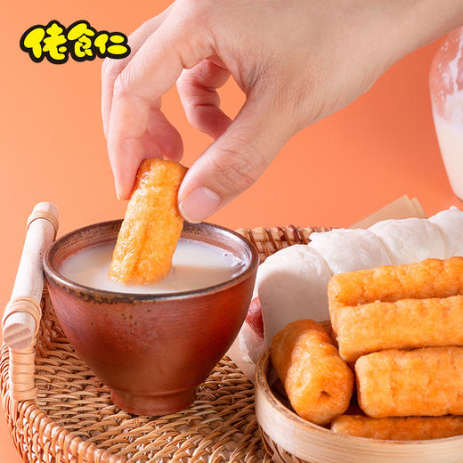 佬食仁一口小油条整箱米果卷宿舍嘴馋零食膨化食品非油炸食品早餐 商品图1