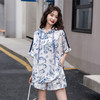 休闲时尚，水墨画短裤套装女夏新款洋气时髦减龄运动两件套HR-HMG575 商品缩略图3