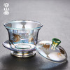 【日用百货】-焕彩金银烧玻璃盖碗耐热加厚三才茶碗 商品缩略图3