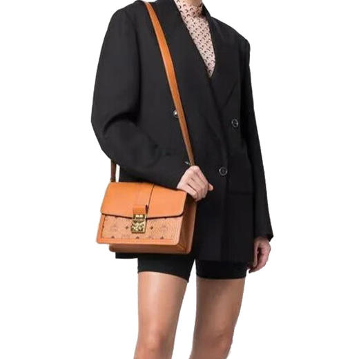 MCM 女士棕色皮革单肩包 MWSCSXT01CO001 商品图0
