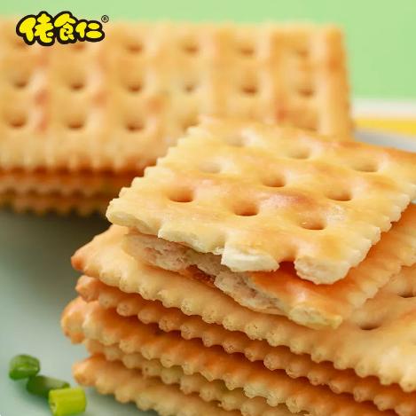 佬食仁香葱苏打饼干整箱葱香咸味无糖精梳打休闲早餐零食两箱 商品图3