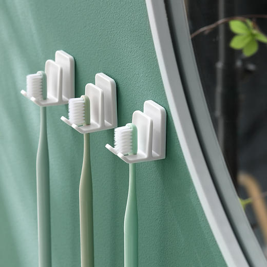 FaSoLa 牙杯牙刷置物架壁挂式免打孔浴室卫生间牙刷架 商品图2