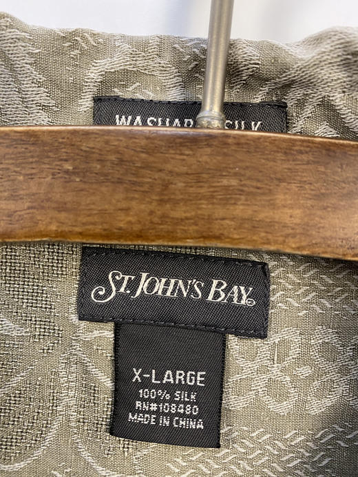Y2K Vintage ST. JOHN’S BAY 100% 全丝绸 夏威夷衬衫_HWIS(XL) 商品图2