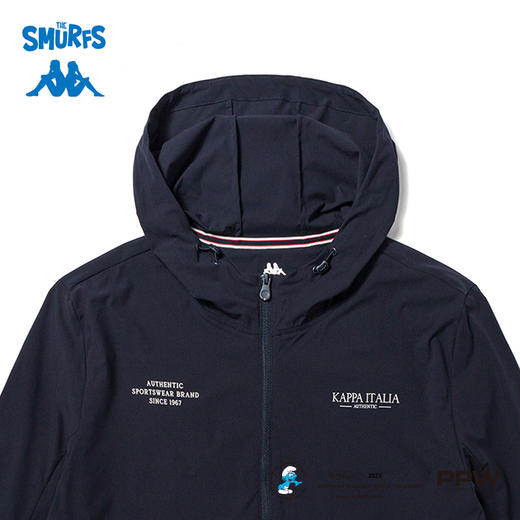 Kappa卡帕皮肤衣2023新款男轻薄撞色外套休闲连帽防晒空调开衫夏 商品图3