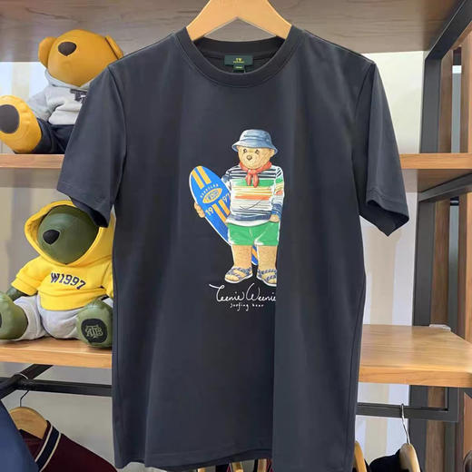 小熊男装夏装新款针织休闲服装TNRW23S311F 商品图3
