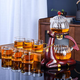 【日用百货】-网红懒人茶具套装家用功夫泡茶小套玻璃自动茶杯