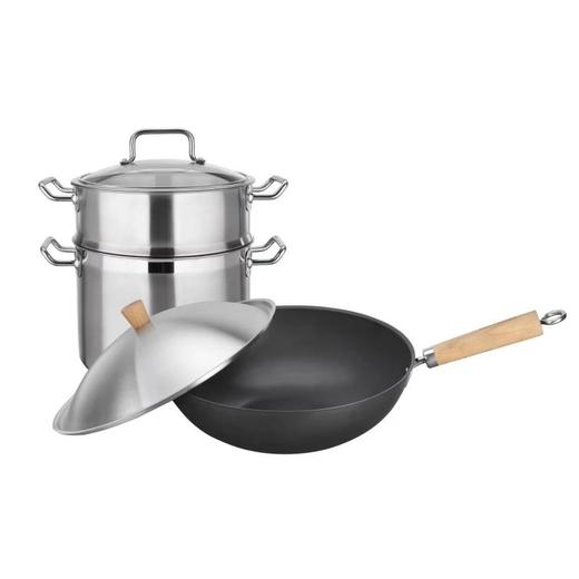 美思工房锅具2件套 (32C炒锅+24CM蒸锅) 商品图0