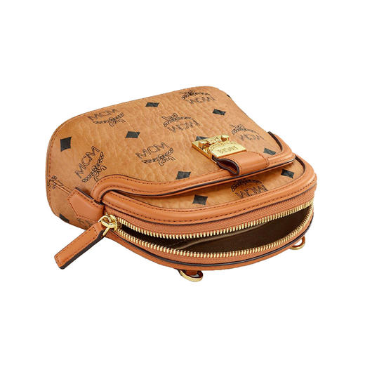 MCM 女士棕色皮革单肩斜挎包 MWRBSNN01CO001 商品图4