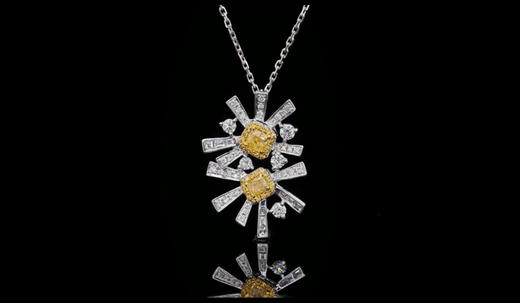 「烟花」黄钻项链 商品图0