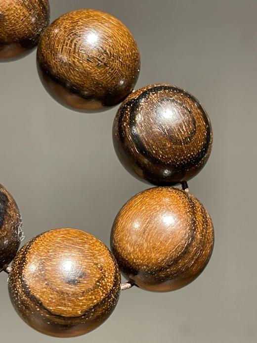 东帝汶虎皮沉香大珠手链，顺丰包邮 商品图9