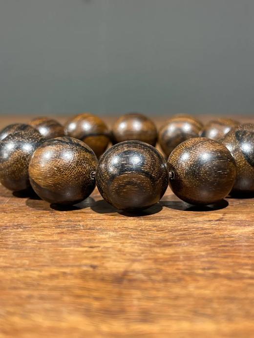 东帝汶虎皮沉香大珠手链，顺丰包邮 商品图11