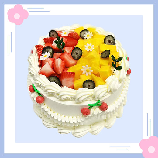 【鲜果蛋糕】热带星运鲜果夹心蛋糕 商品图0