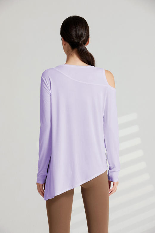 哈瓦塔长袖漏肩罩衫上衣 商品图7