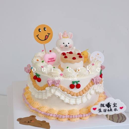 立体小动物复古蛋糕-低糖处理无添加 商品图1