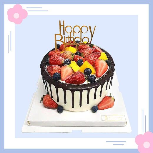 【鲜果蛋糕】热情似火鲜果夹心蛋糕 商品图0