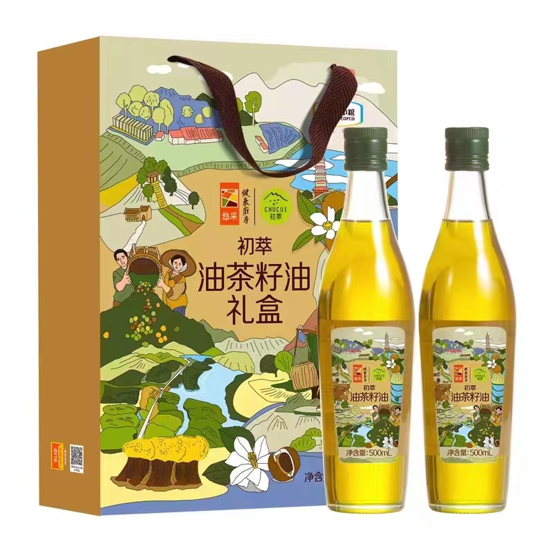中粮初萃 500ml*2油茶籽油礼盒