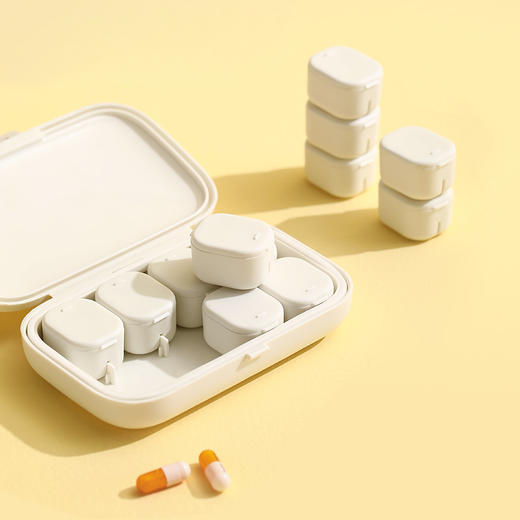 FaSoLa 药盒分装便携式随身迷你收纳盒大容量7天早中晚药片盒 商品图3