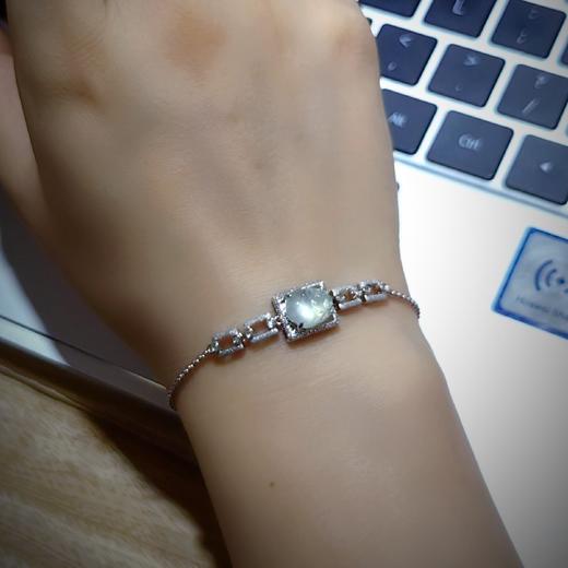 18k镶嵌翡翠小貔貅手链 商品图12