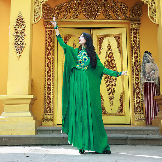 绿孔雀民族指套/现货 商品图2