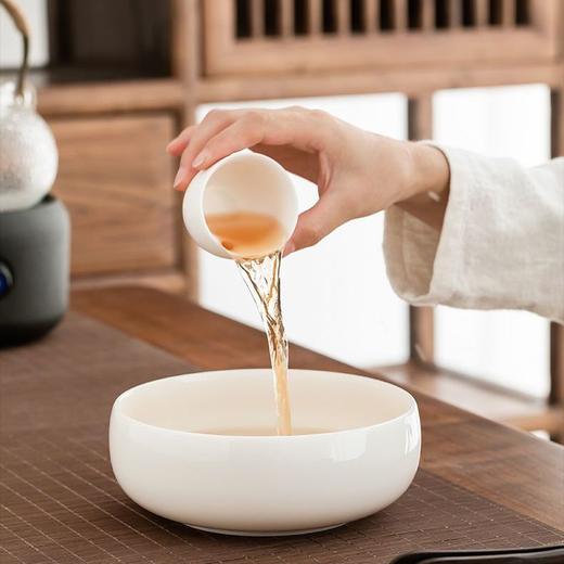 羊脂玉轻奢功夫茶具高档家用办公室德化白瓷茶壶茶杯盖碗整套礼盒 商品图5