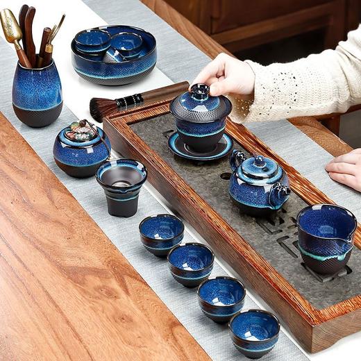 窑变茶具套装家用整套功夫茶壶茶杯陶瓷景德镇高档茶具礼盒装送人 商品图2