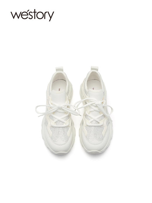westory2023春夏新款休闲低跟圆头百搭老爹鞋56381 商品图2