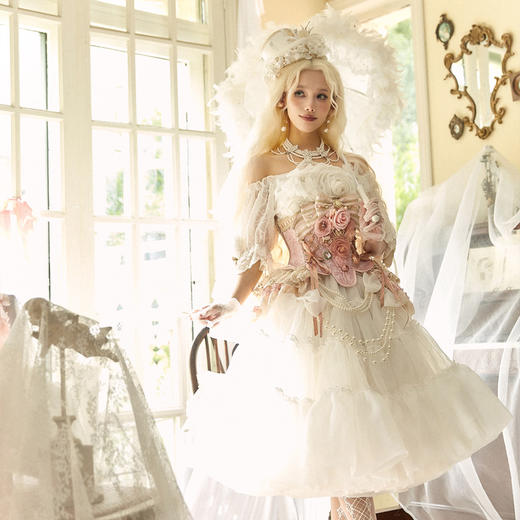 【现货】衬裙 玻璃纱暴力A三段/四段 古典玩偶 Lolita 商品图0