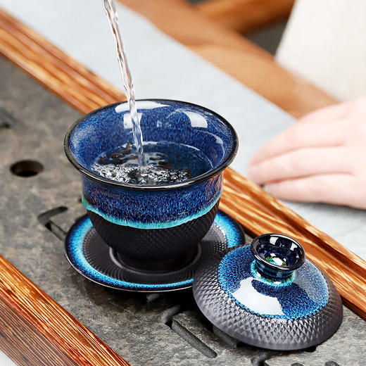 窑变茶具套装家用整套功夫茶壶茶杯陶瓷景德镇高档茶具礼盒装送人 商品图3