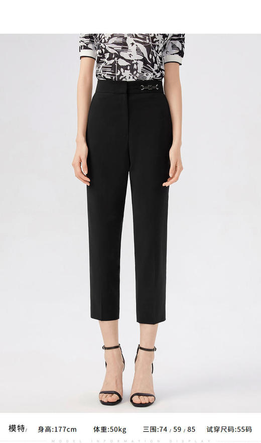 LANCY/朗姿简约时髦九分裤LCST01WPT114B11 商品图3