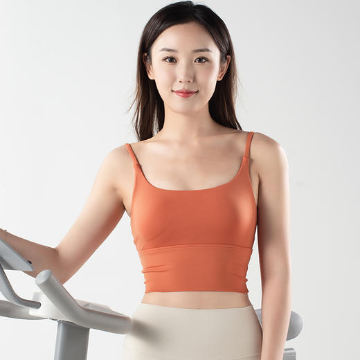 跃牌【化蝶双飞】系列交叉美背裸感运动健身瑜伽背心TM0107（可拆胸垫） 商品图7